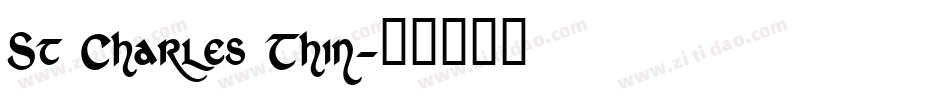 St Charles Thin字体转换